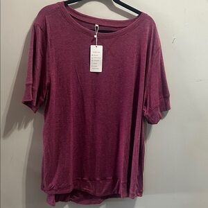 Elegant Magenta Short Sleeve Tee